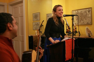 Annabelle Moseley hosting the String Poet Studio Series