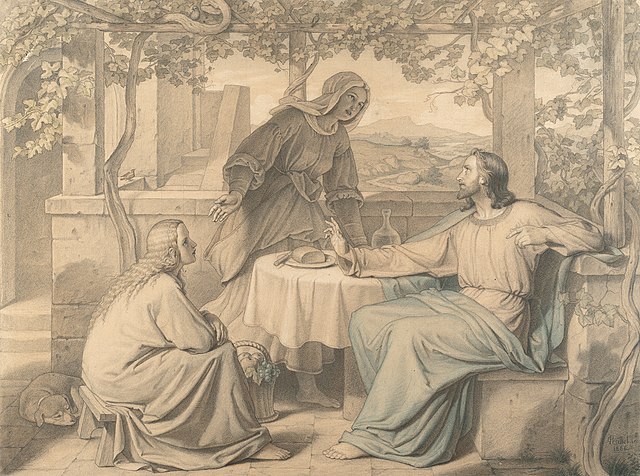 Martha and Mary with Jesus 1866